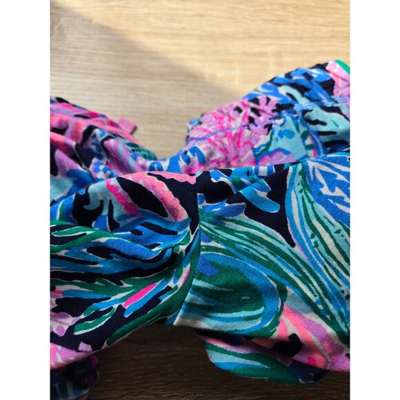 LILLY PULITZER Drawstring Pajama Pants Bringing Mermaid Back High Tide Navy S - Picture 8 of 13